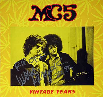 Thumbnail of MC5 - Vintage Years with Rob Tyner Band Signed 12" Vinyl LP Album album front cover