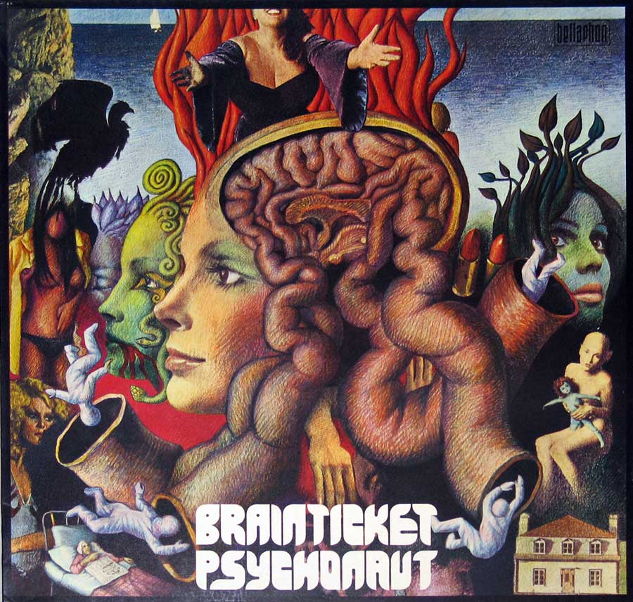 BRAINTICKET - Psychonaut Bellaphon 15156 Kraut 12" Vinyl LP Album front cover https://vinyl-records.nl