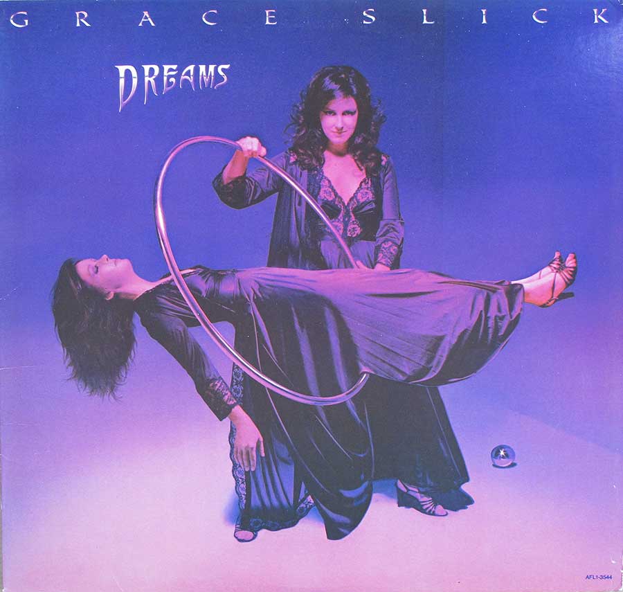 GRACE SLICK - Dreams ex-Jefferson Airplane Lyrics Sleeve Original USA 12" Lp Vinyl Album front cover https://vinyl-records.nl