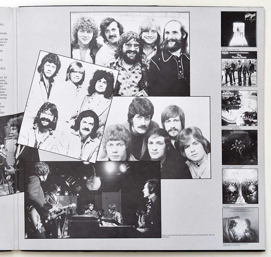 MOODY BLUES - The Moody Blues Story inner gatefold cover