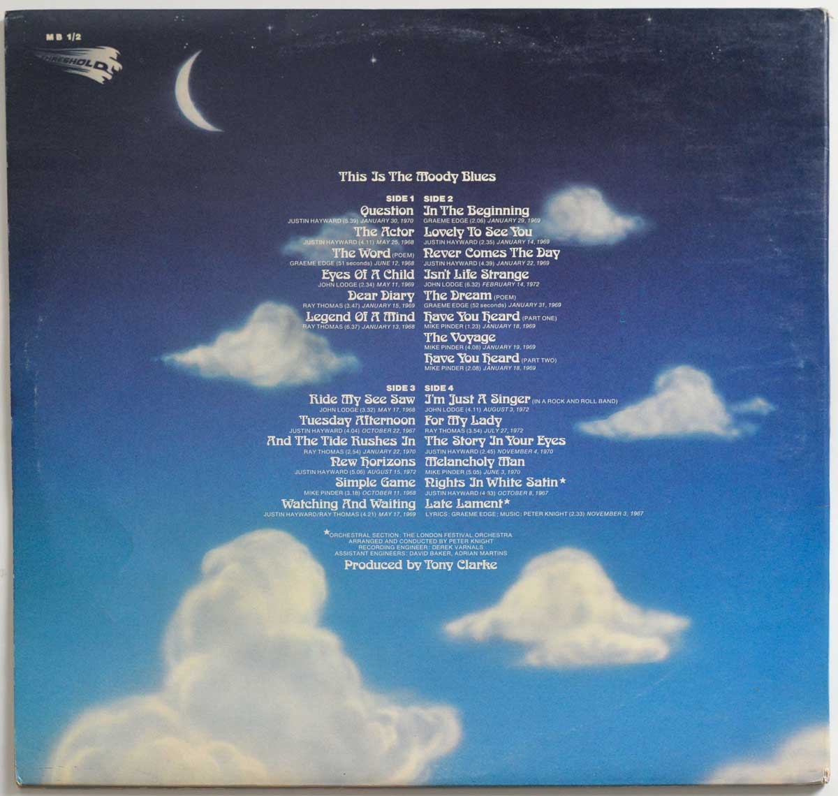 High Resolution Photo #2 Moody Blues – This Is The Moody Blues Vinyl Record