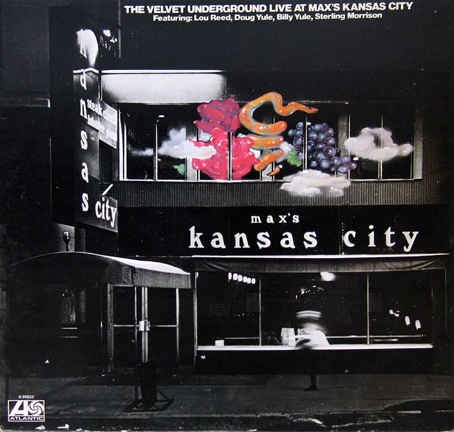 Front Cover Photo Of VELVET UNDERGROUND - Live At Max's Kansas City 12" Vinyl LP Album