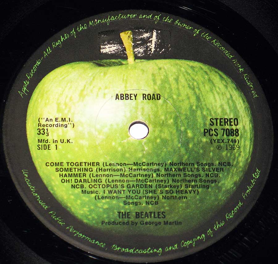 Photo of Record Label Side 1 