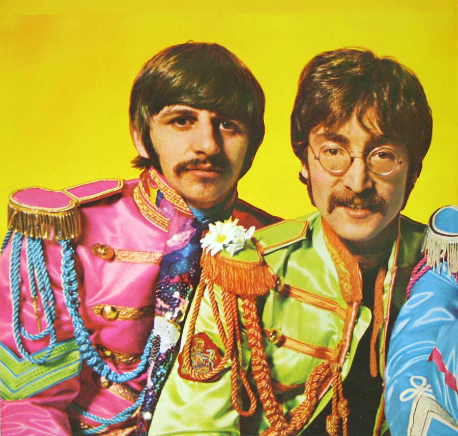 Photo of the left page inside cover BEATLES - Sgt Pepper's Lonely Hearts Club Band Horzu 12" Vinyl LP Album 