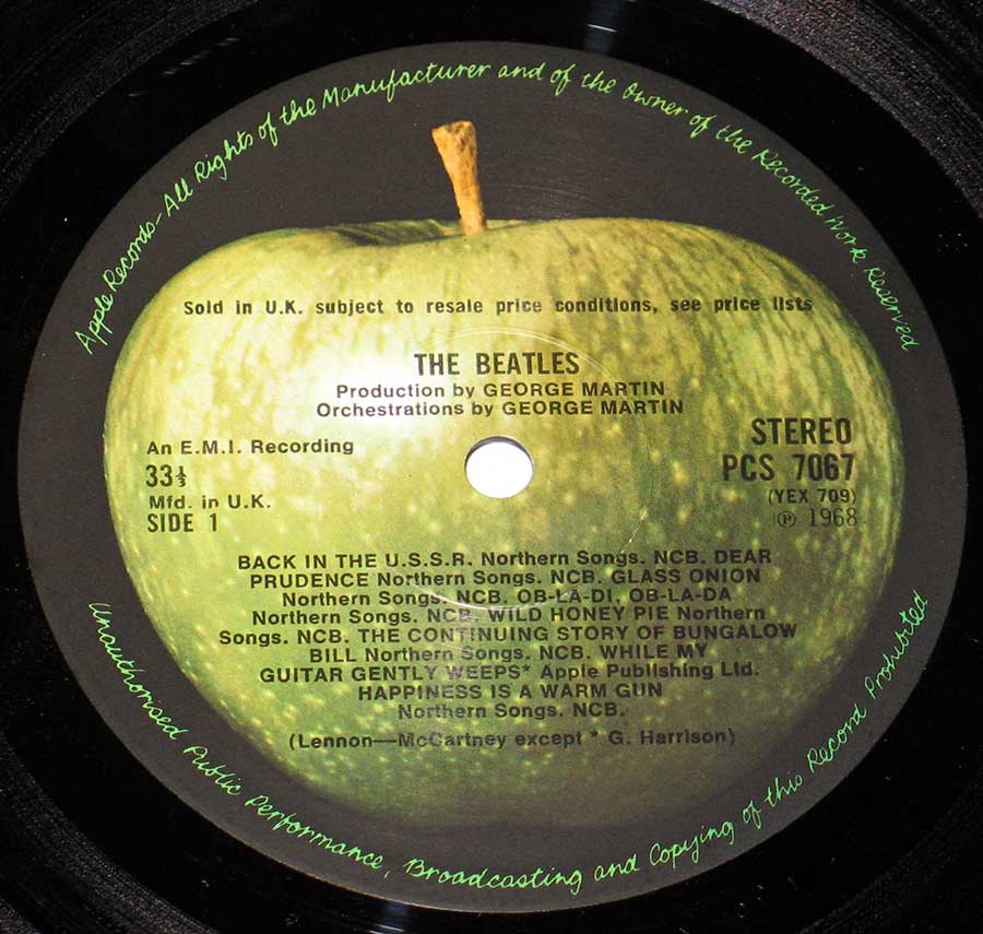 Front Cover Photo Of The BEATLES - White Album UK Release 