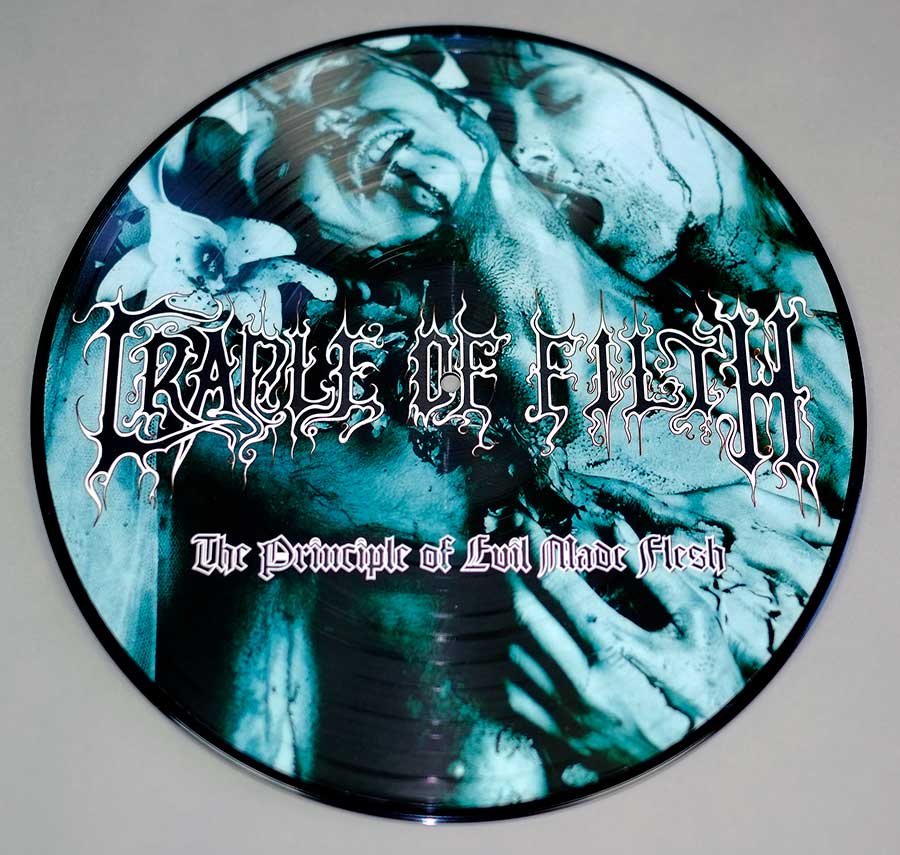 large album front cover photo of: CRADLE OF FILTH	THE PRINCIPLE OF EVIL  