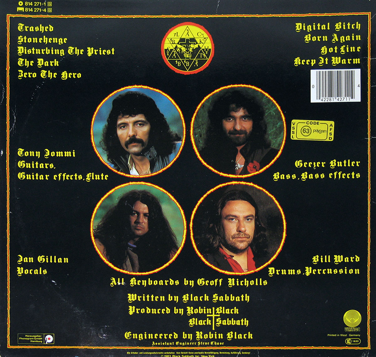 High Resolution Photo BLACK SABBATH - Born Again  Vinyl Record