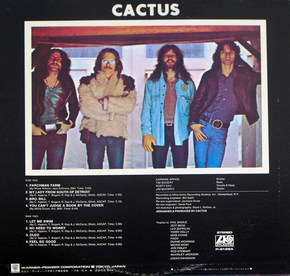Photo of Cactus Album Back Cover
