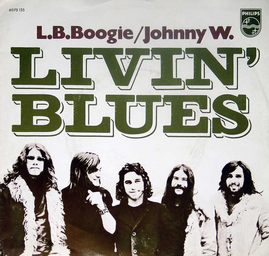 Front Cover Photo Of LIVIN' BLUES - L.B. Boogie / Johnny W. 7" Vinyl Single
