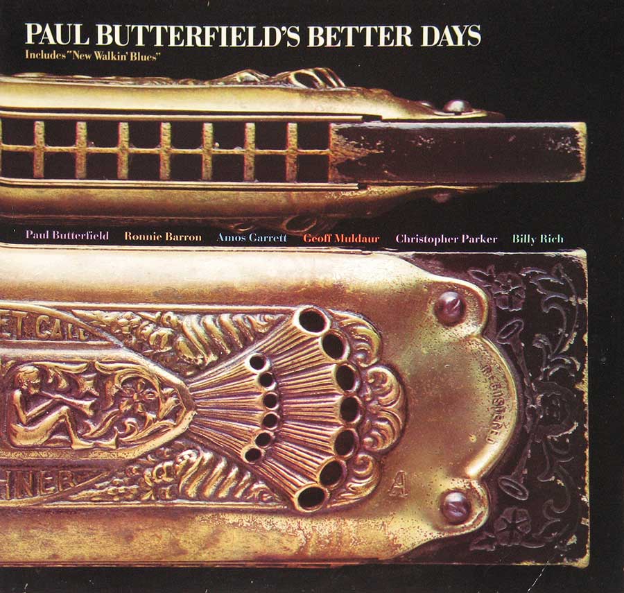 Front Cover Photo Of Paul Butterfield's Better Days Bearsville Rhino 12" Vinyl LP Album
