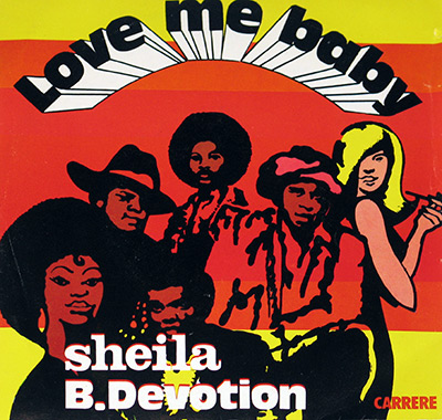 SHEILA B. DEVOTION - Love Me Baby album front cover vinyl record