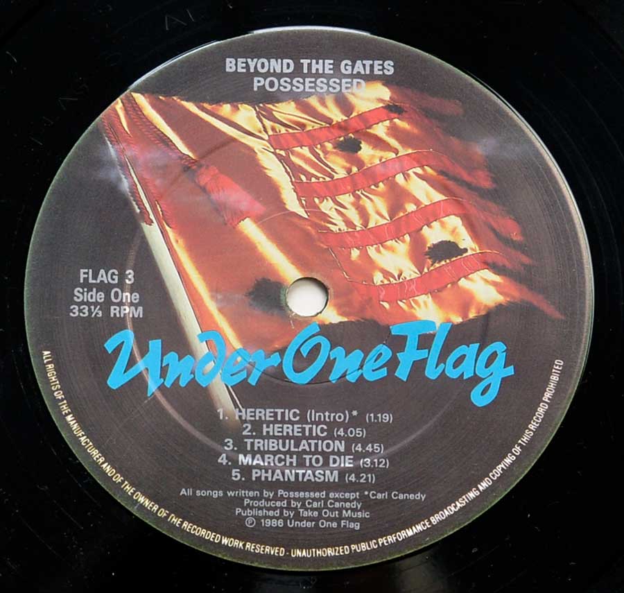 "Beyond the Gates" Record Label Details: Under One Flag 3 ℗ 1986 Under One Flag Sound Copyright 