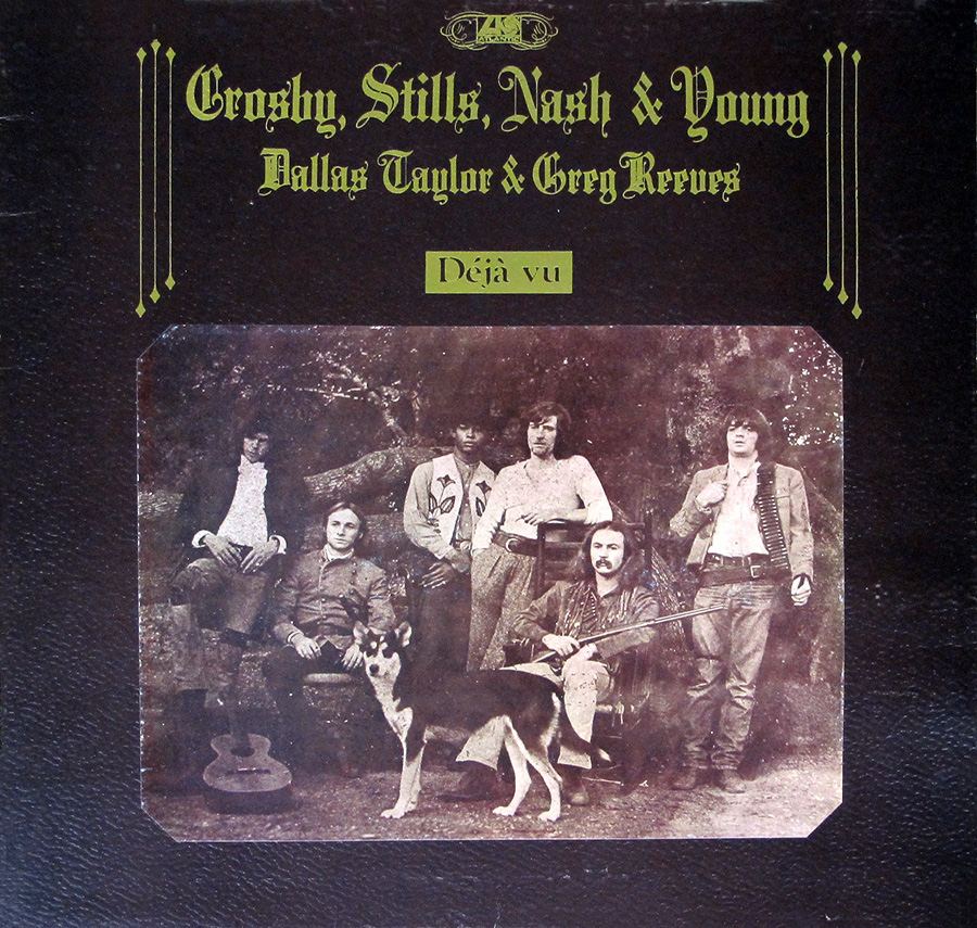 Front Cover Photo Of CROSBY STILLS NASH YOUNG - Deja Vu UK Gatefold 12" Vinyl LP Album