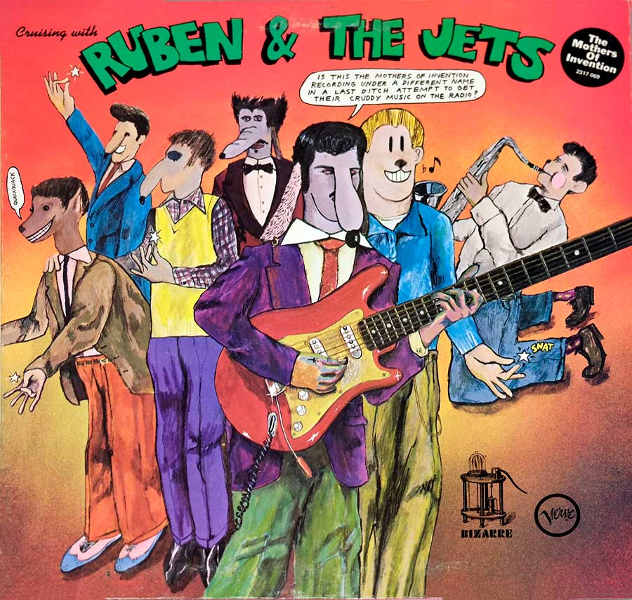 Album Front Cover Photo of MOTHERS OF INVENTION - CRUISING WITH RUBEN & THE JETS UK 