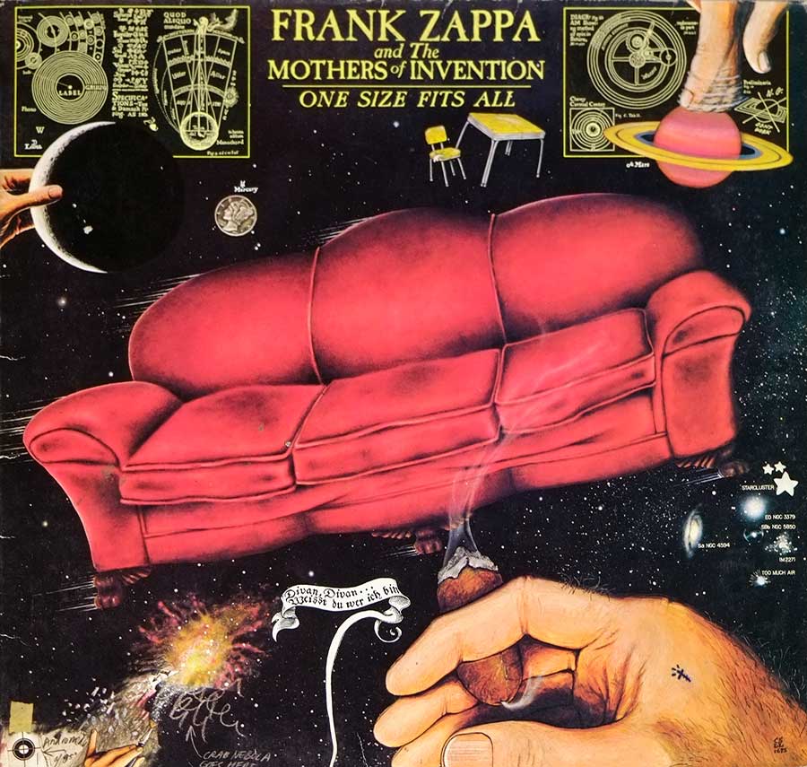 Front Cover Photo Of FRANK ZAPPA & MOTHERS OF INVENTION - One Size Fits All Gatefold 12" LP Vinyl Album