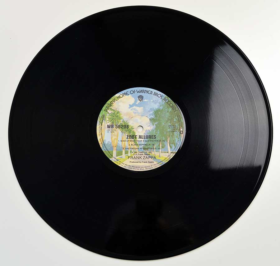 FRANK ZAPPA - Zoot Allures Netherlands Release Vinyl LP Album  vinyl lp record 