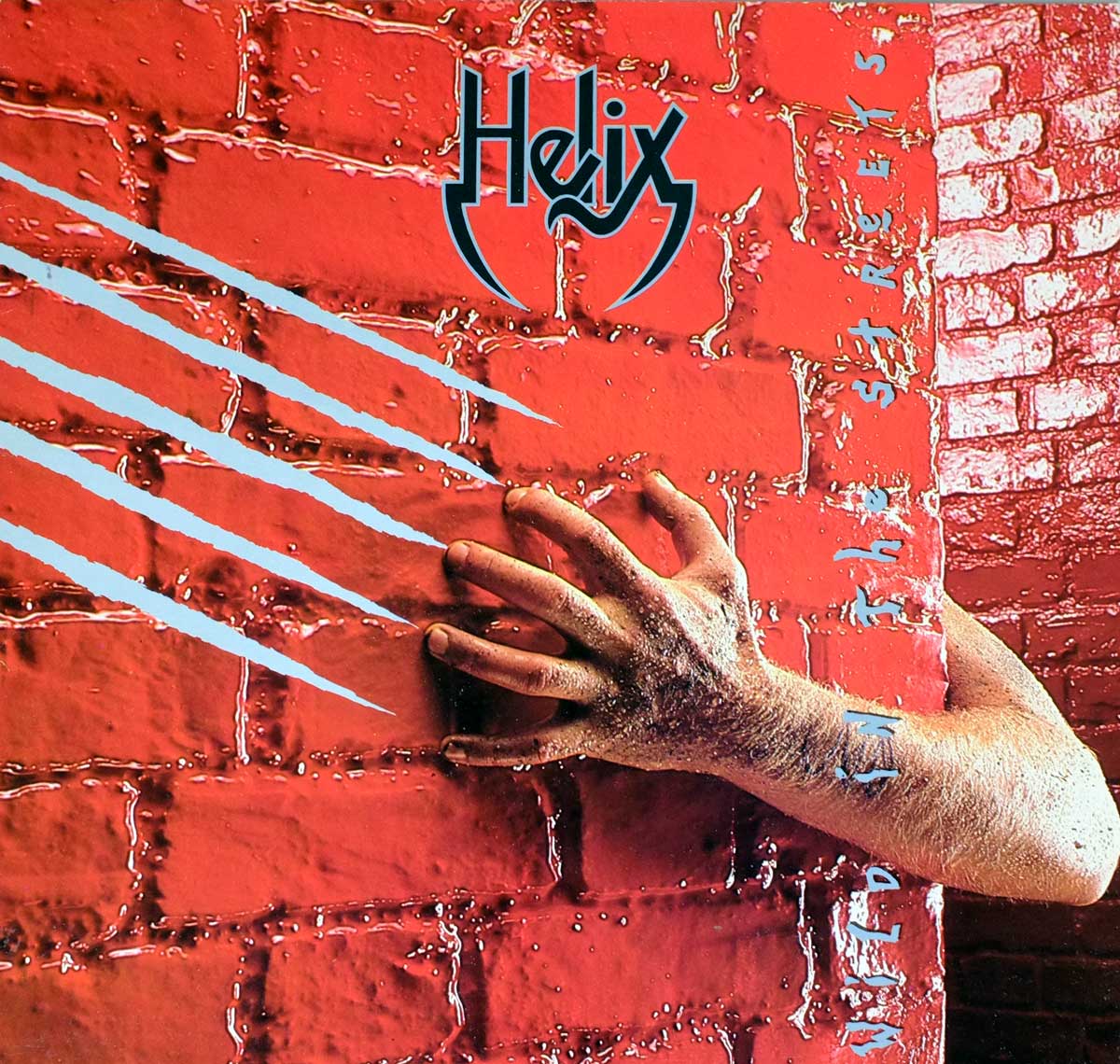 High Quality Photo of Album Front Cover  "HELIX - Wild in the Streets"