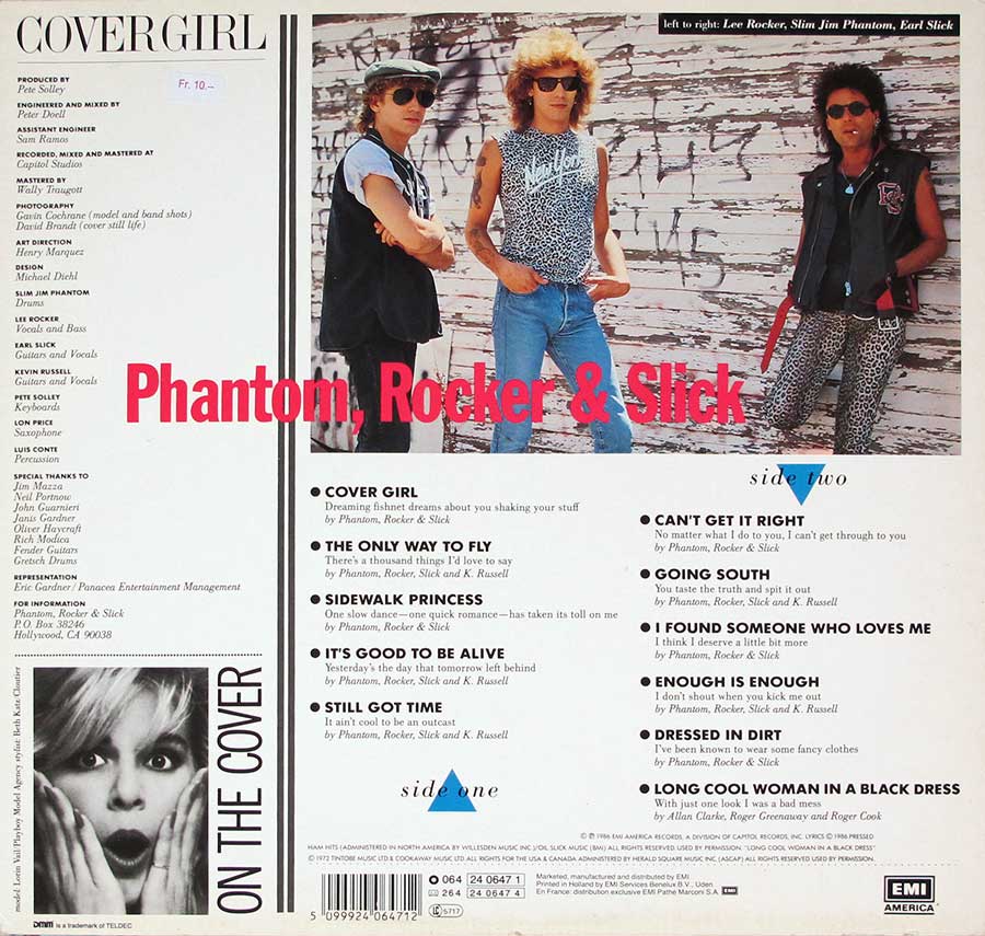 Photo of album back cover Phantom, Rocker & Slick - Cover Girl