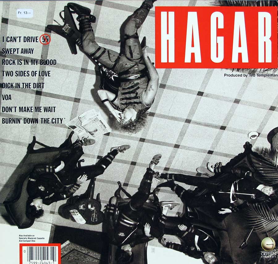 Album Back Cover  Photo of "SAMMY HAGAR - VOA"