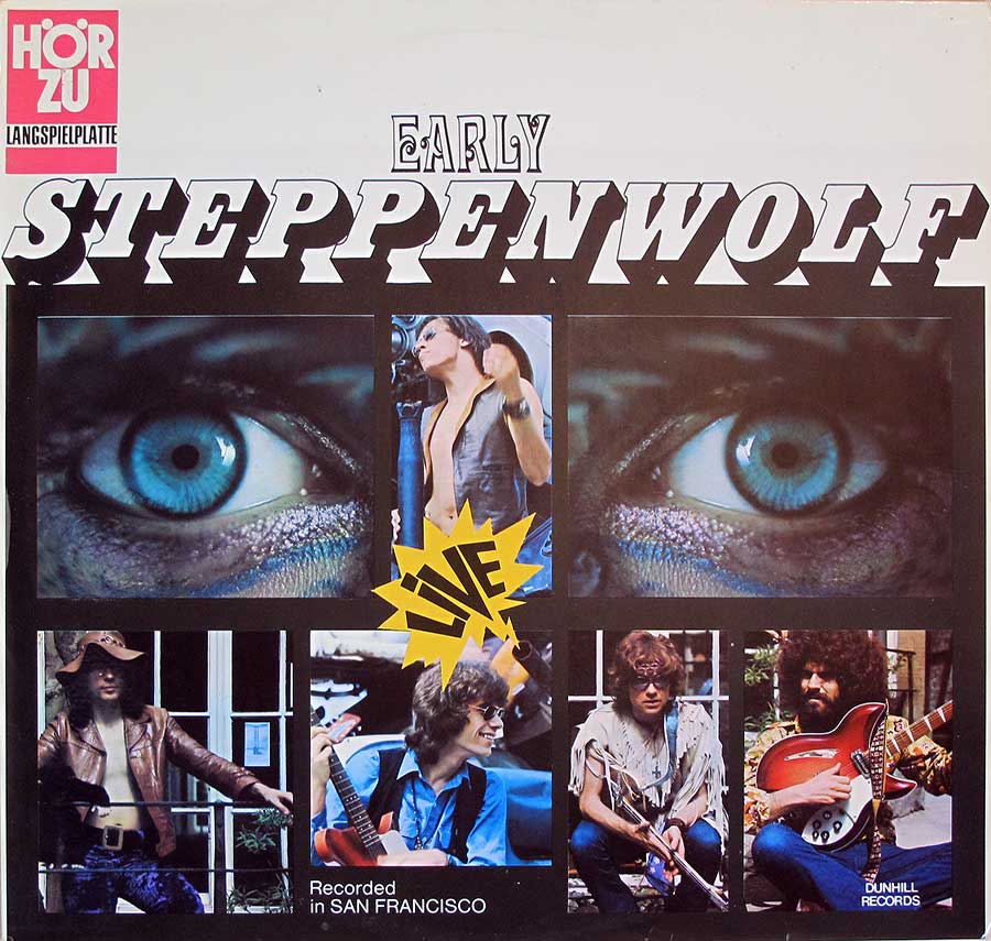 Front Cover Photo Of STEPPENWOLF - Early Steppenwolf Live in San Francisco