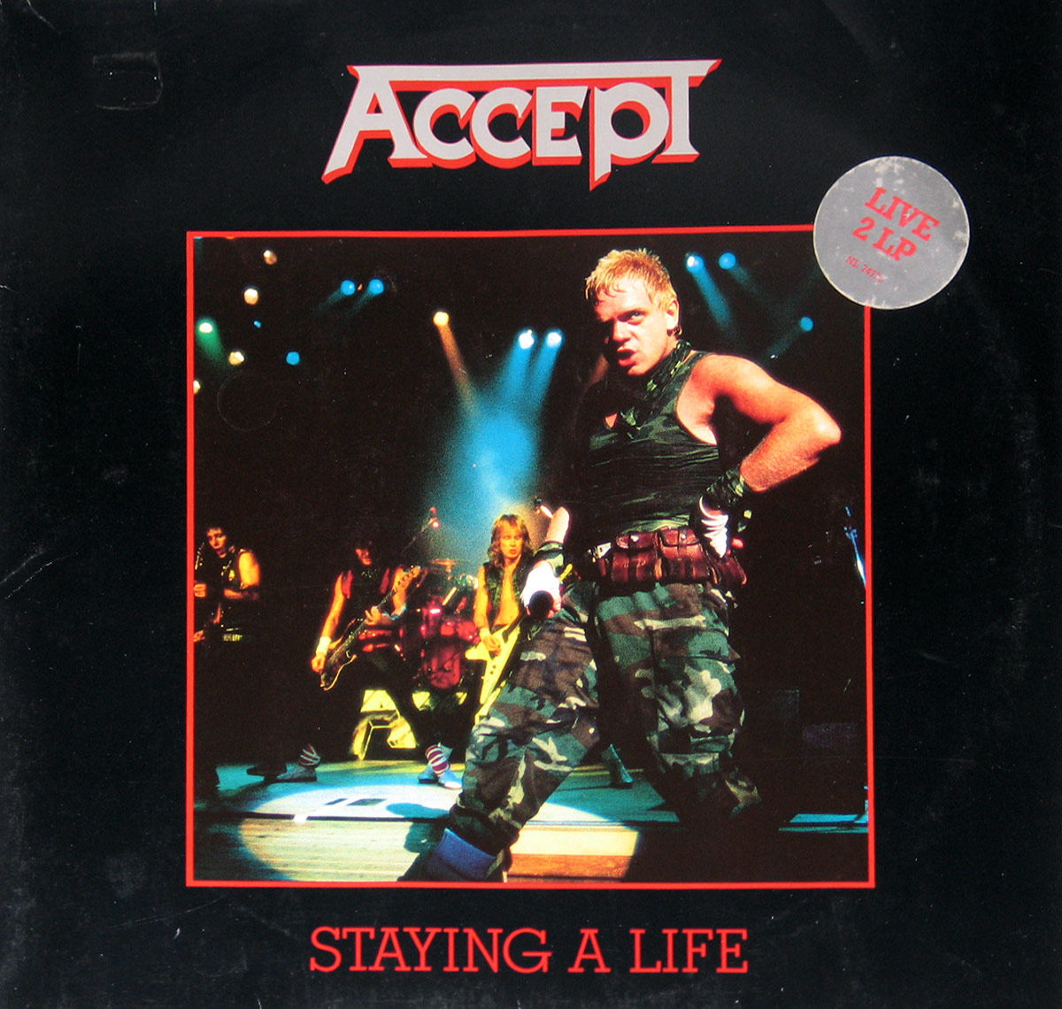 Album Front cover photo of : Accept Staying A Life 2LP