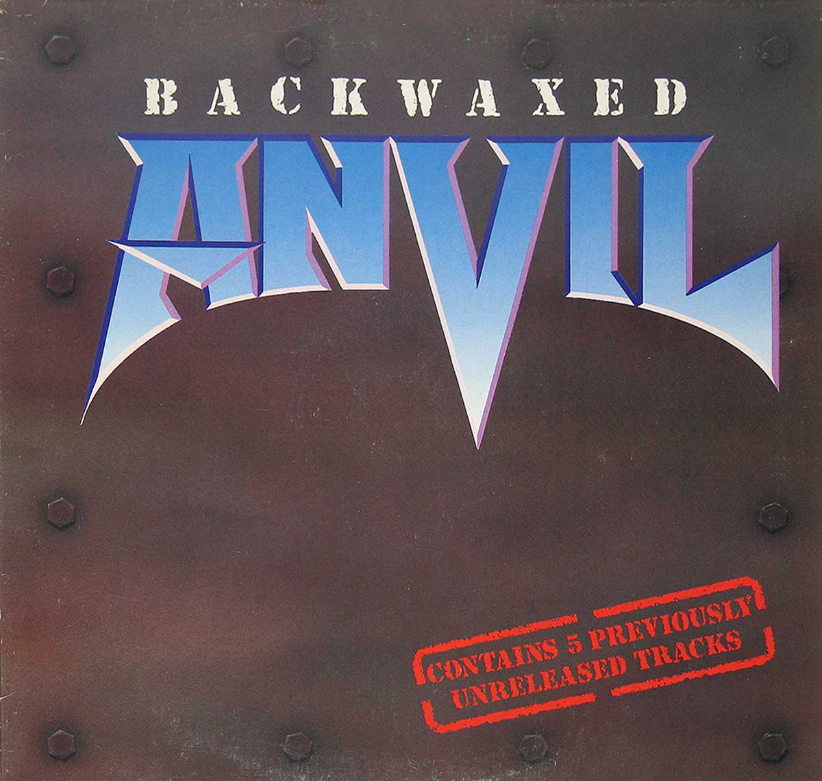 large album front cover photo of: ANVIL  BACKWAXED Viper Attic 