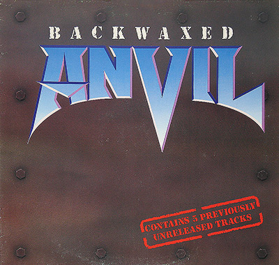 ANVIL - Backwaxed  album front cover vinyl record