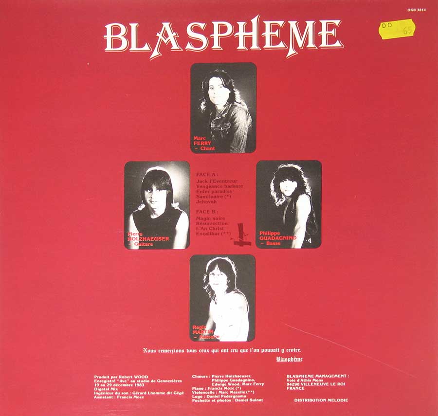 High Resolution Photo Album Back Cover of Blaspheme self-titled https://vinyl-records.nl