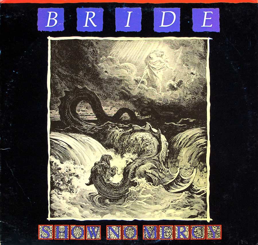 BRIDE - Show No Mercy Orig Pure Metal Label 12" LP Vinyl Album album front cover