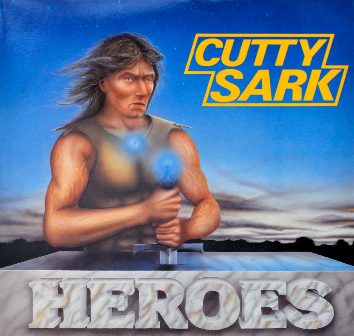 Large Album Front Cover Photo of CUTTY SARK – Heroes Heavy Metal 12" Vinyl LP 
