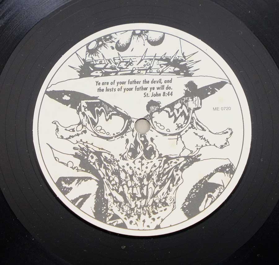 Side Two Close up of record's label DANZIG - Danzig Unofficial Feat Metallica ME 0719 12" LP VINYL 
