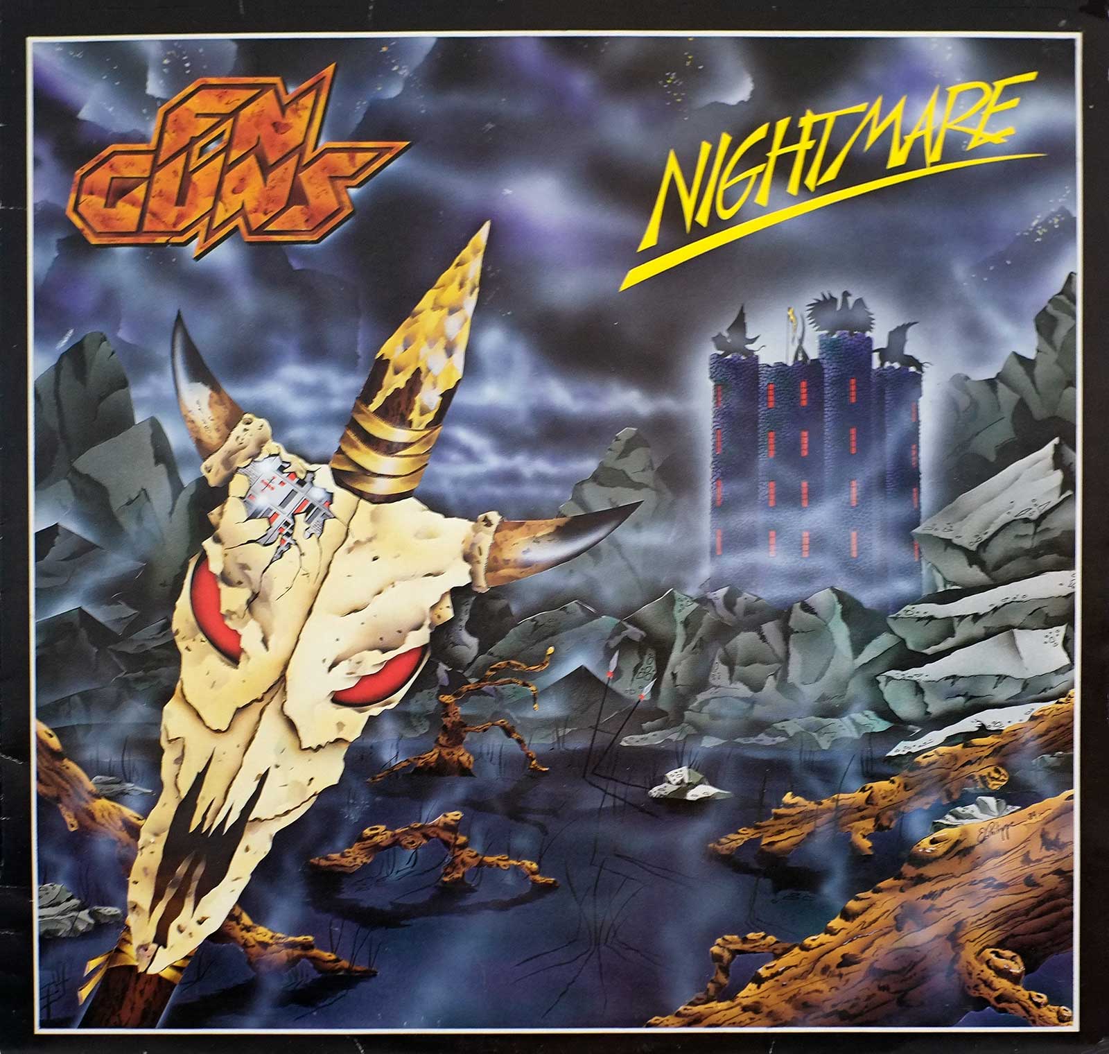 large album front cover photo of: FN GUNS - Nightmare LP 