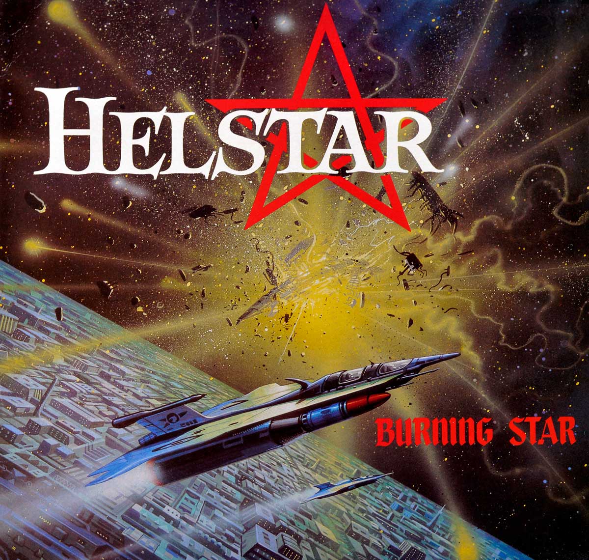 large album front cover photo of: HELSTAR Burning Star 