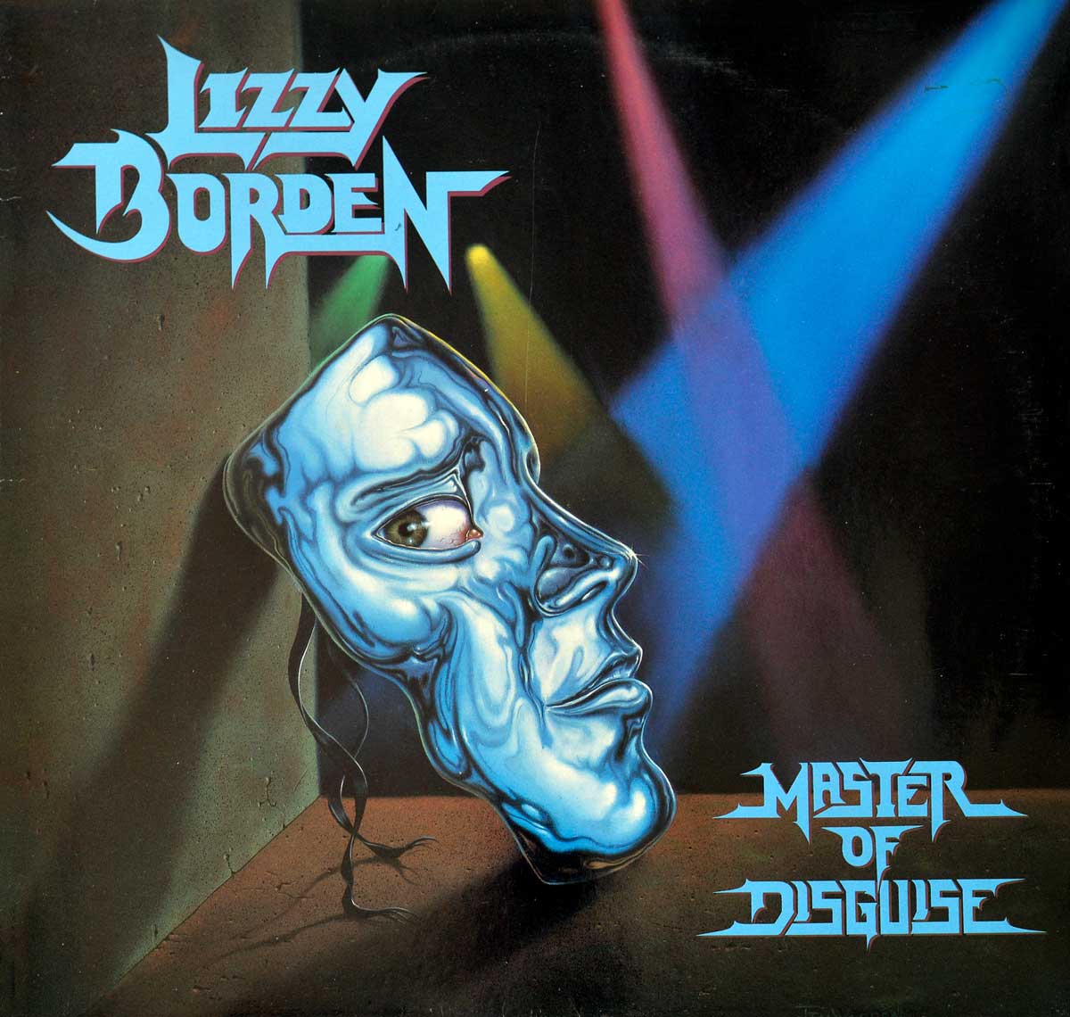 High Resolution Photo Album Front Cover of LIZZY BORDEN Master of Disguise https://vinyl-records.nl
