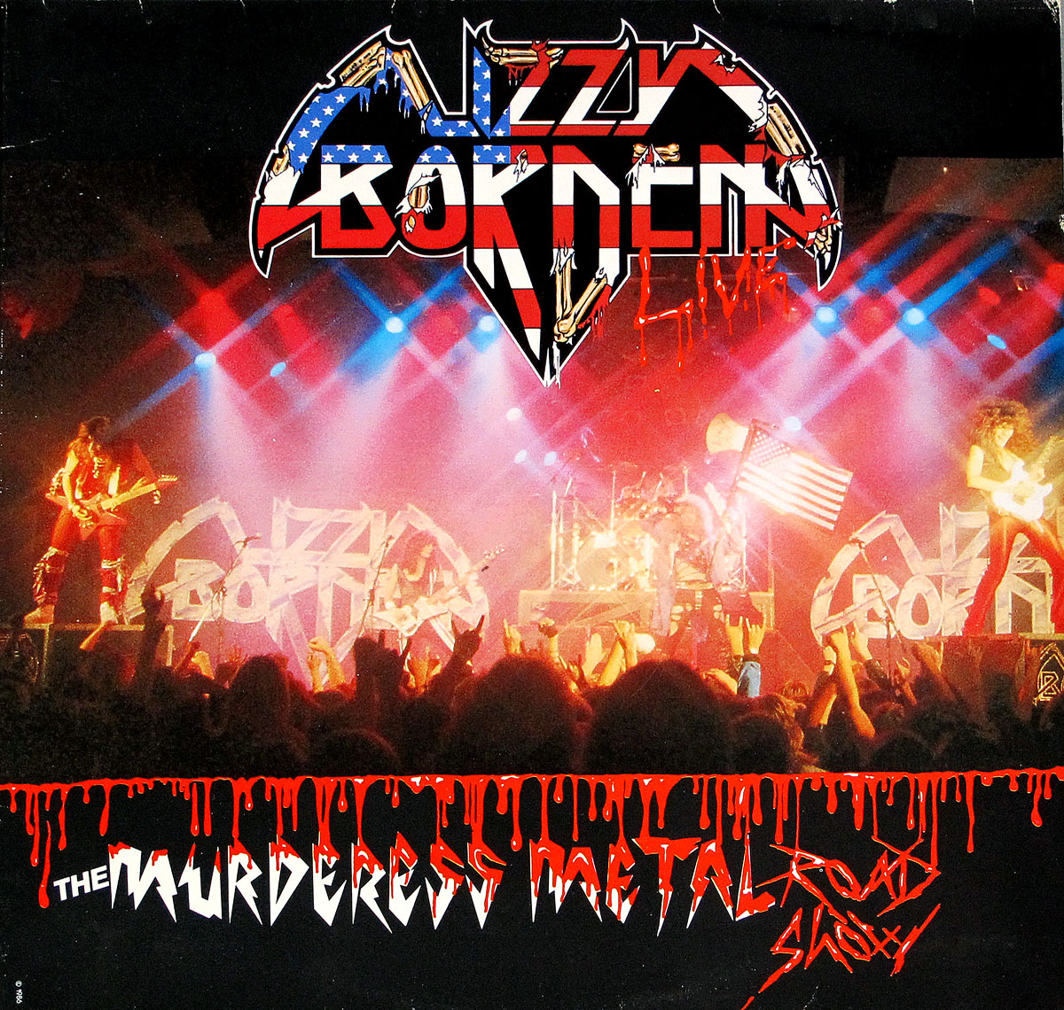 large album front cover photo of: LIZZY BORDEN - THE MURDERESS METAL ROAD SHOW 