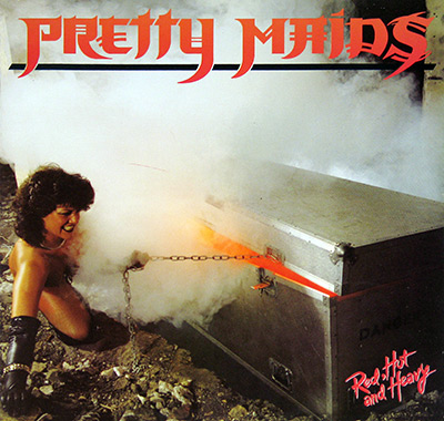 PRETTY MAIDS - Red, Hot and Heavy album front cover vinyl record