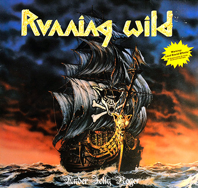 RUNNING WILD - Under Jolly Roger (Canadian and German Releases) album front cover vinyl record