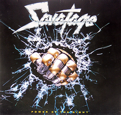 SAVATAGE - Power of the Night album front cover vinyl record