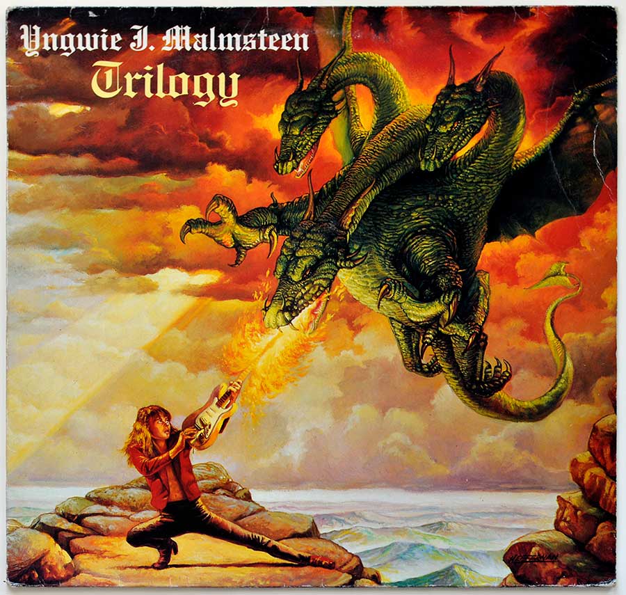Front Cover Photo Of YNGWIE MALMSTEEN - Trilogy 12" Vinyl LP