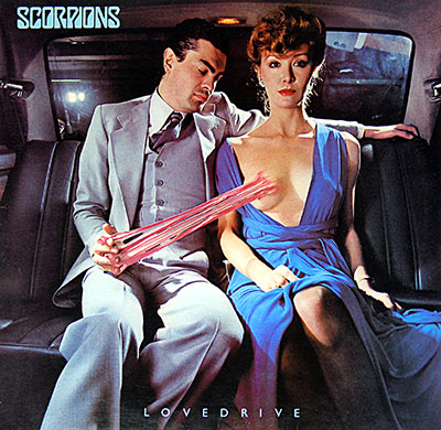 SCORPIONS - Lovedrive (UK) album front cover