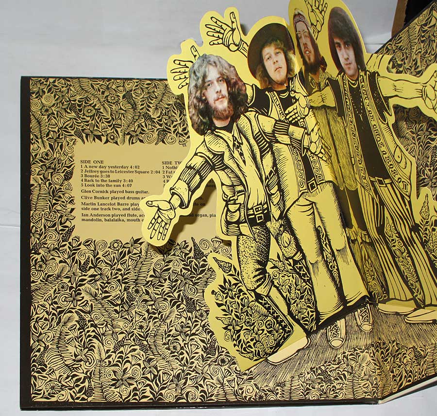 Photo of the left page inside cover JETHRO TULL - Stand Up Pop-Up Gatefold 12" LP Vinyl Album 