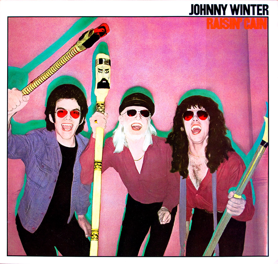 JOHNNY WINTER - Raisin Cain 12" Vinyl LP Album  front cover https://vinyl-records.nl