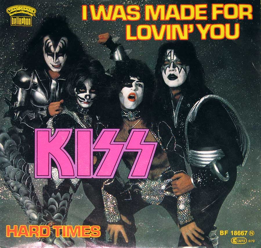 KISS I Was Made For Lovin' You / Hard Times 7" Single album front cover