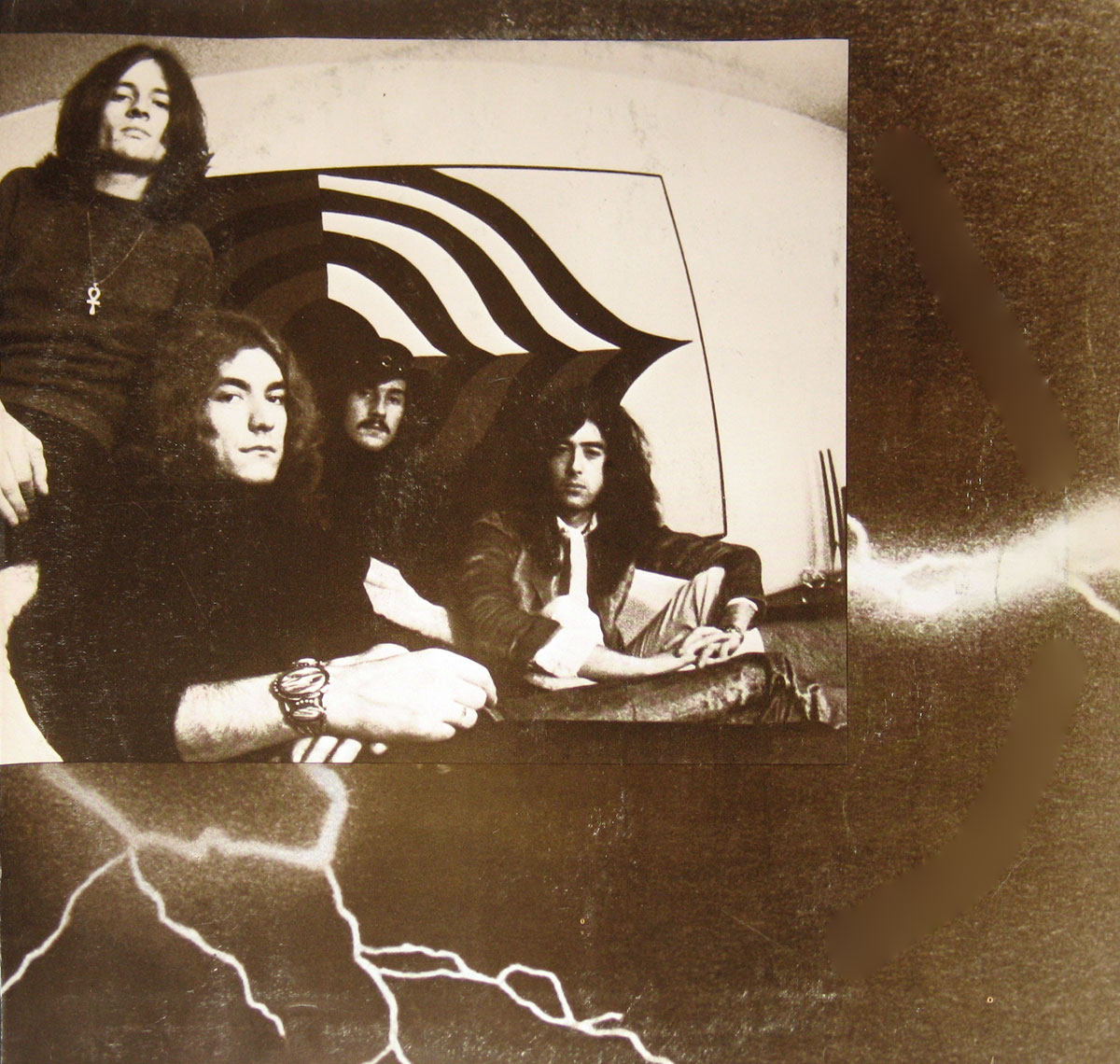 High Resolution Photo of Led Zeppelin 1st + 2nd 2LP Set 