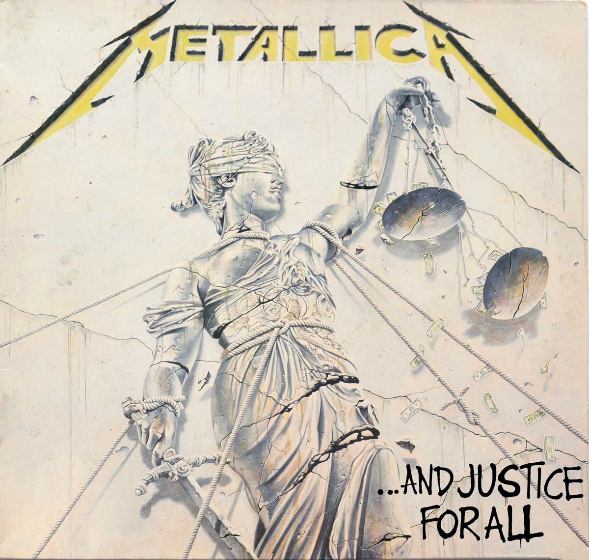 High Quality Photo of Album Front Cover  "METALLICA And Justice For All"
