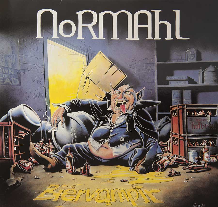 NORMAHL - Biervampir / Der Hausmeister Vinyl Record album front cover