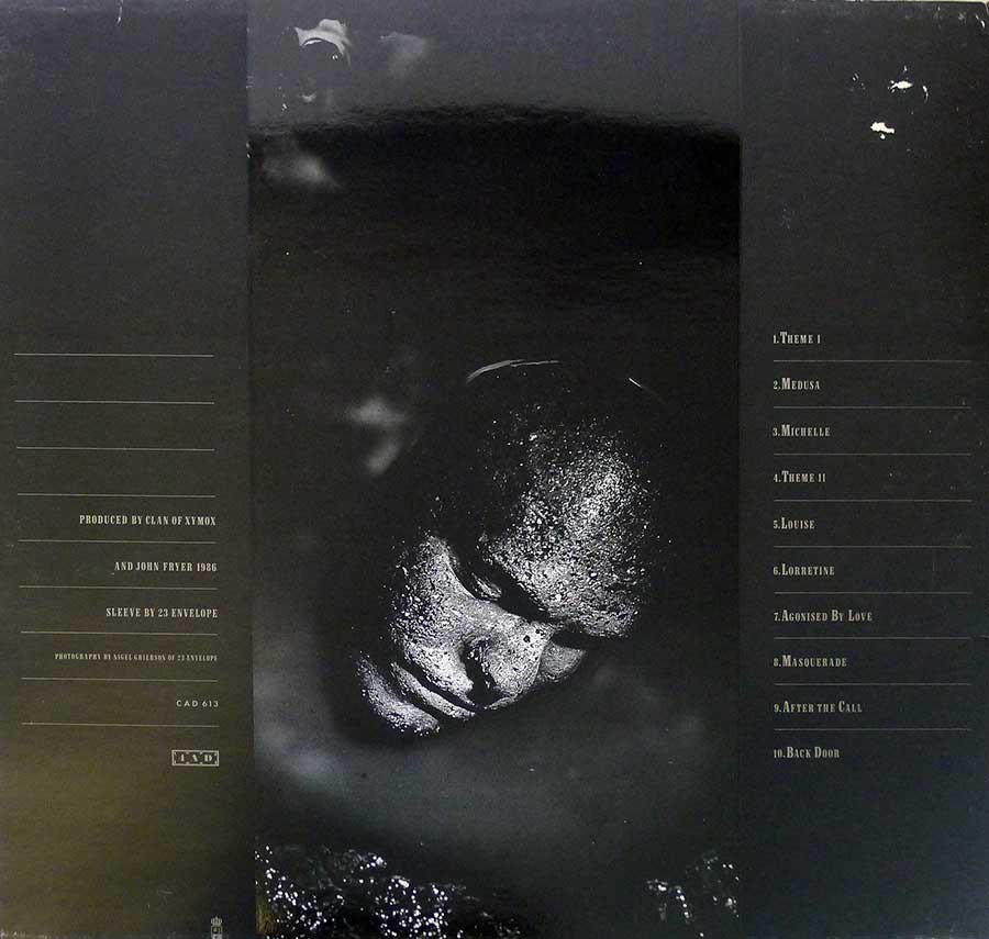 CLAN OF XYMOX - Medusa 12" LP Vinyl Album back cover