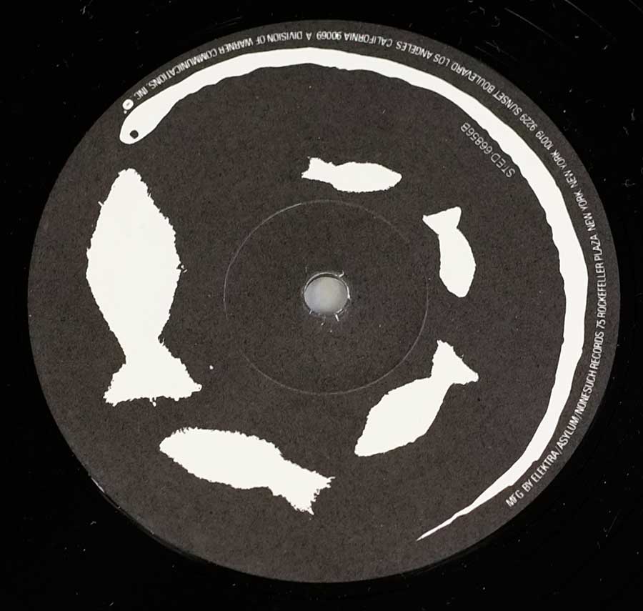 Close up of record's label THE CURE - Quadpus 12" LP Vinyl Album Side Two