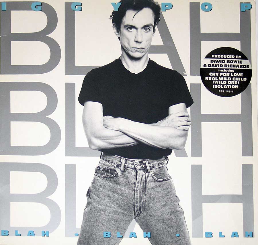 IGGY POP - Blah Blah Blah 12" Vinyl LP Album
 front cover https://vinyl-records.nl