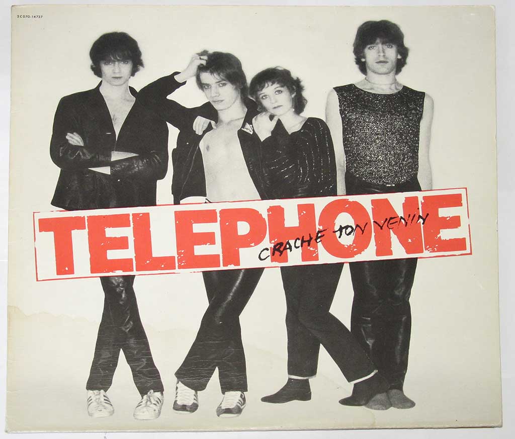 Front cover Photo of Telephone Crache ton Venin https://vinyl-records.nl/